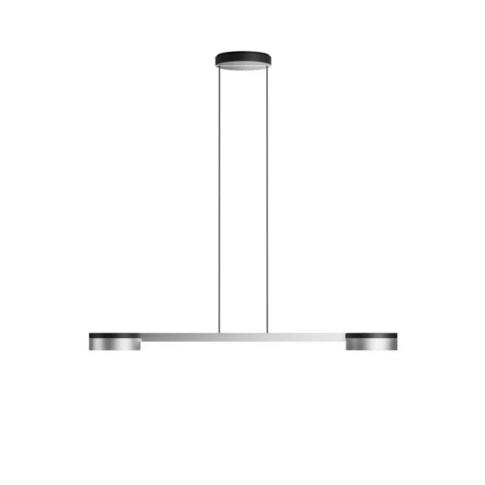 Lámpara colgante Blade S2 Slim negro/plata, inteligente - Light-Point