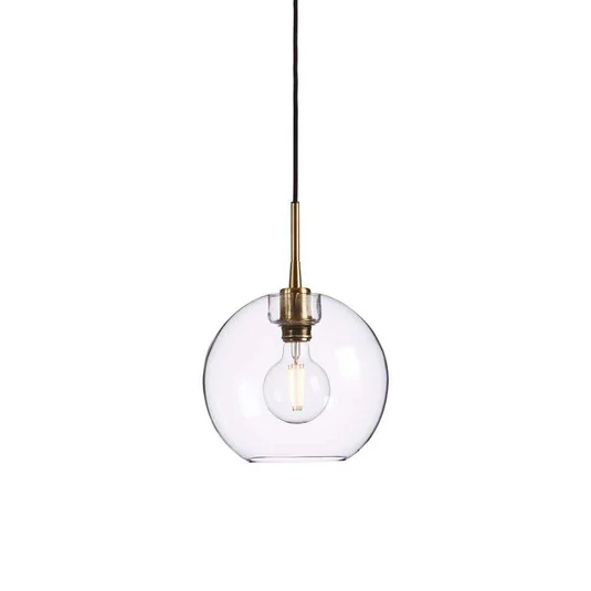 Gloria Lámpara Colgante Ø260 Latón/Vidrio Transparente - Belid