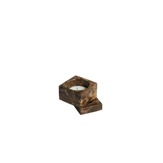 Jeu de dés 1 Portavelas Brown Marble - Woud