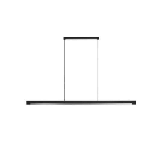 Lámpara colgante Inlay S1400 Linear, negro/plata - Light-Point