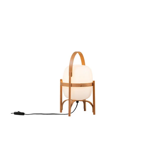 Lámpara de mesa Cestita Wood/White - Santa & Cole