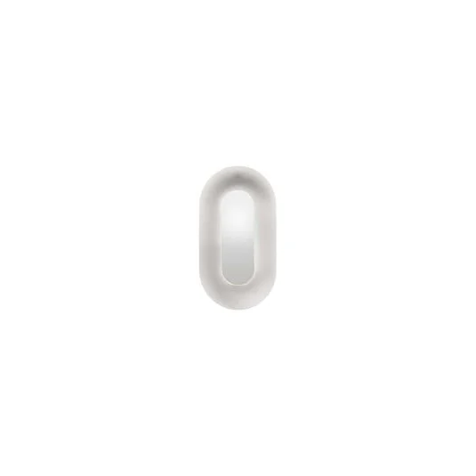 Aplique de pared LED Nuura Sasi, altura 29 cm, color plateado, metal