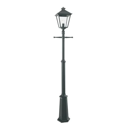 London 1 Lámpara Exterior tipo Farola con Anclaje Negro - Norlys