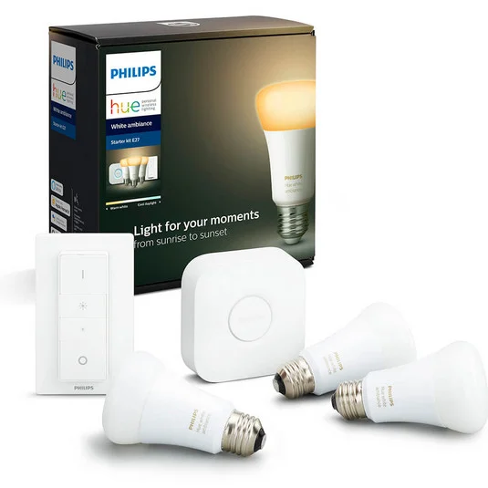 Philips Hue White Amb. Kit de inicio 3 E27 - Philips Hue