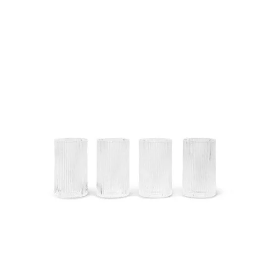 Verrines Living Ripple, juego de 4 vasos - ferm LIVING