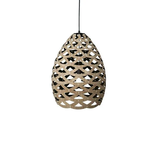 Tui Lámpara Colgante Ø68 Negro 1 por Dentro - David Trubridge