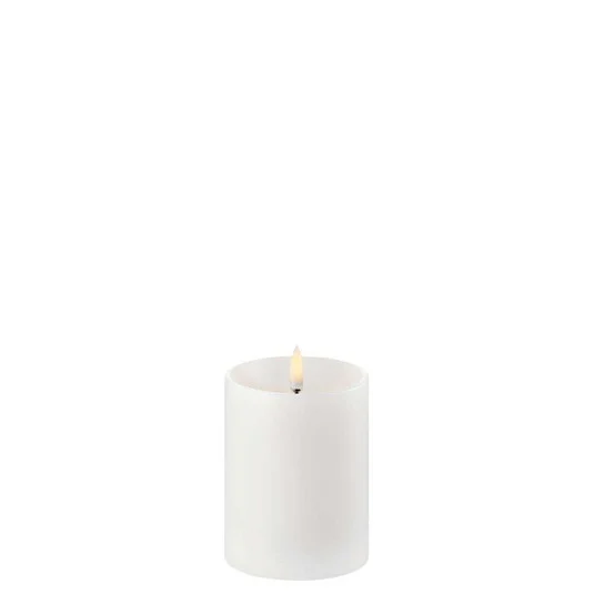 Vela cilíndrica LED 7,8 x 10 cm Nordic White - Uyuni Lighting