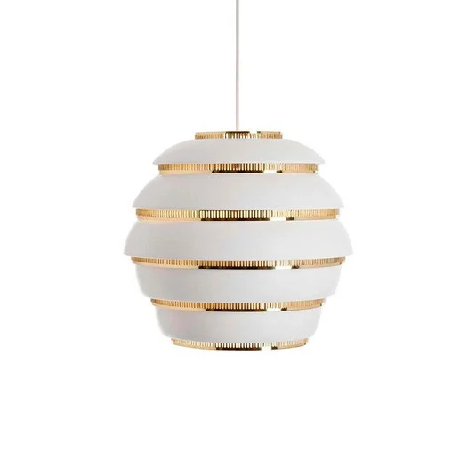 A331 Beehive Lámpara Colgante Blanco/Latón - Artek