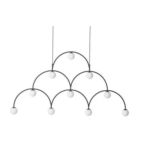 Bounce 169 Lámpara Colgante Black/Opal - Pholc