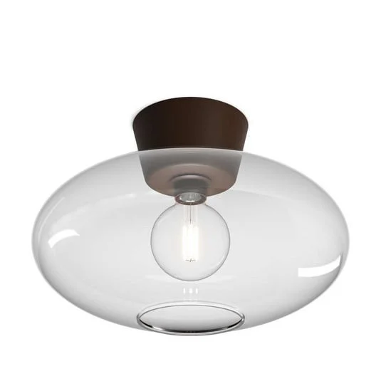 Bullo Lámpara de Techo XL Ø38 Oxid/Clear - Belid