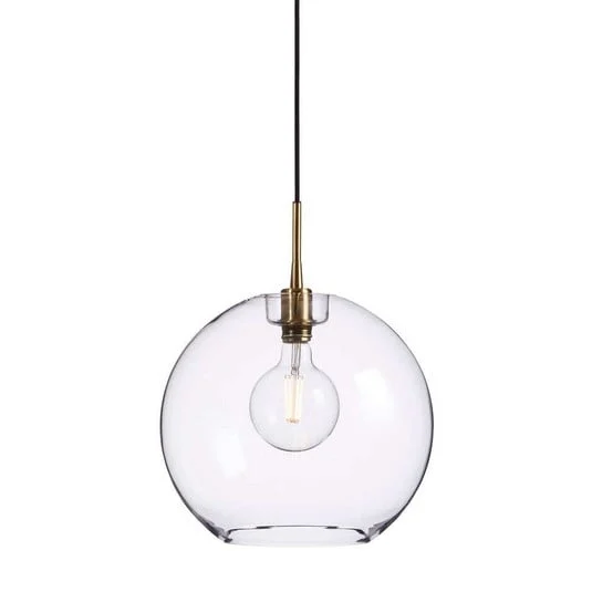 Gloria Lámpara Colgante Ø380 Latón/Vidrio Transparente - Belid