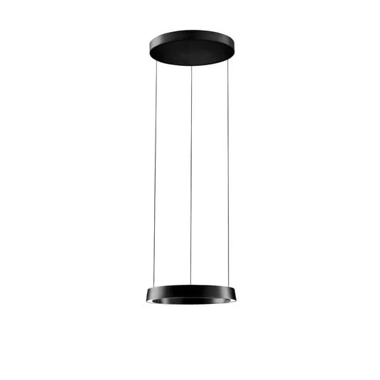 Lámpara colgante LED Edge Round, negra, Ø 40 cm, Smart - Light-Point