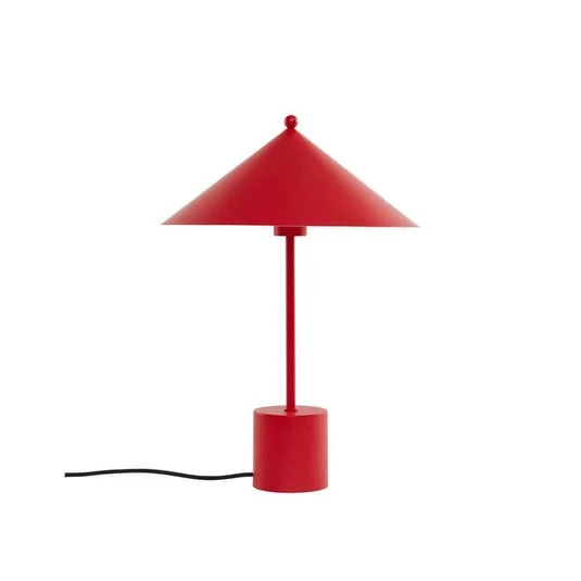 Lámpara de mesa Kasa, roja, metal, E14 - OYOY Living Design