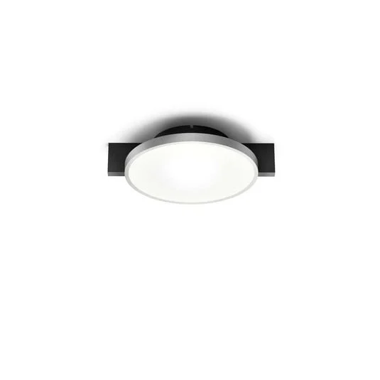 Lámpara de techo Inlay Round C1, negro/plata - Light-Point