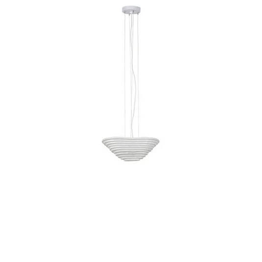 Lámpara colgante Nebulis XS, 40 cm de largo, blanca, seda - Forestier