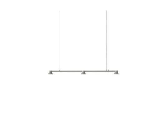 Lámpara colgante LED Linear, 115 cm, gris - Normann Copenhagen