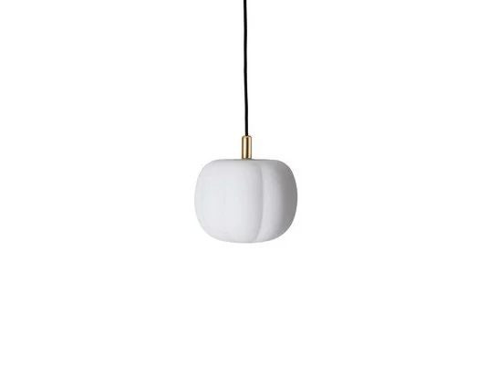 Pepo Lámpara Colgante Small Ø20 Opal/Brass - Made By Hand