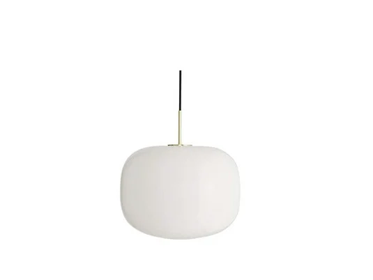 Cuscino Lámpara Colgante Large Black/Brass - Antidark