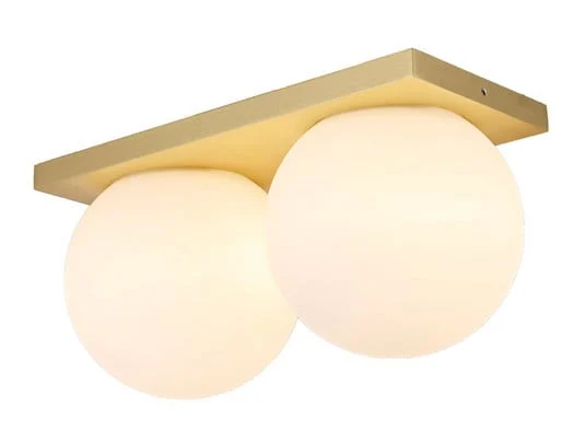 Lámpara LED de techo Palla Mini C290 latón/ópalo atenuable - Antidark