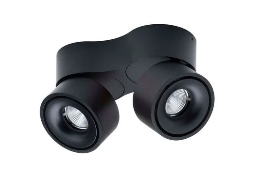 Easy Double W2100 lámpara LED de techo, 2700 K, negro - Antidark
