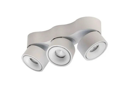 Lámpara LED de techo Easy Triple W3100, 3 luces, blanca - Antidark