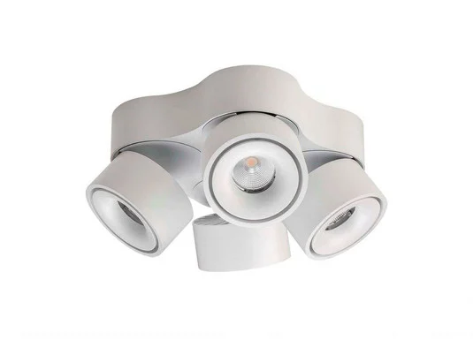 Lámpara LED de techo Easy Quattro W4100, 4 luces, blanco - Antidark