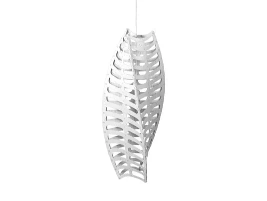 Toru Lámpara Colgante Medium 2 Sides White - David Trubridge