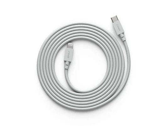 Cable 1 USB-C to Lightning 2m Gotland Gray - Avolt