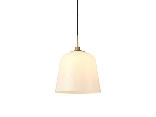 Room 49 Lámpara Colgante Ø30 Antique Brass/Opal - Halo Design