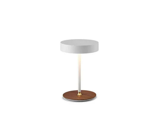 Lámpara de mesa On The Move, blanca, Ø 13 cm - Halo Design