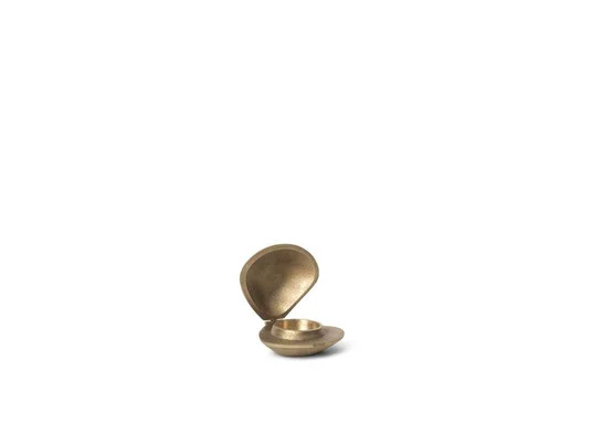 Clam Portavelas Brass - Ferm Living