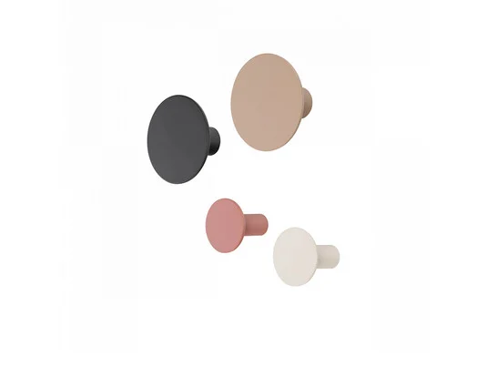 Ponto Colgador de Pared Set of 4 Moonbeam/Multicolor - Blomus