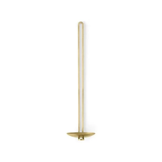 Portavelas de pared Clip, altura 34 cm, latón - Audo