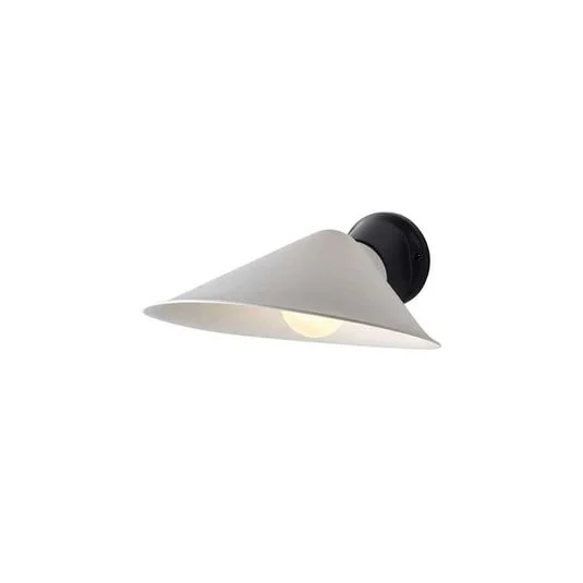 Aplique de pared Plume, negro/policarbonato - DCW