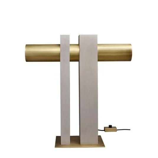Pi Lámpara de Sobremesa Concrete/Brass - DCW