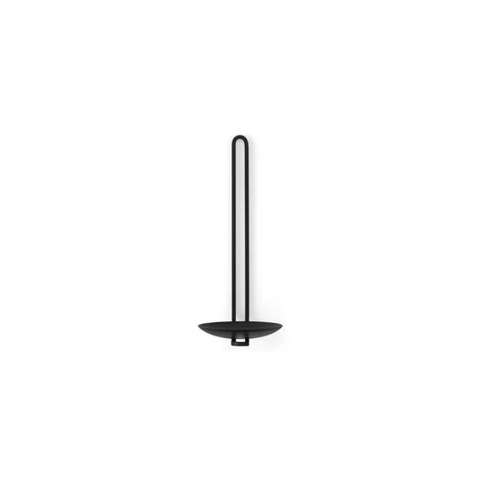 Portavelas de pared Clip, altura 20 cm, negro - Audo