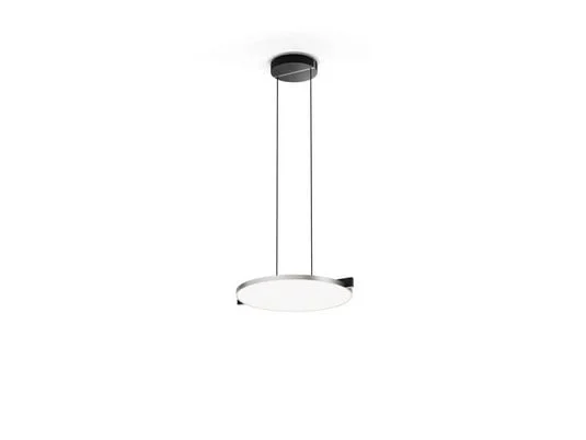 Lámpara colgante Inlay S3 Disc, plateada, Ø43,8 cm - Light-Point
