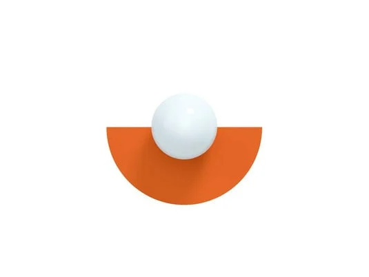 Aplique Candy Big Circle 180 S, naranja - Swedish Ninja