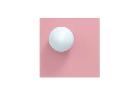 Lámpara de pared/plafón Candy Big Square S, rosa - Swedish Ninja