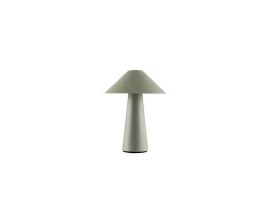 Lámpara de mesa recargable Globen Lighting Cannes, verde, 26 cm IP44