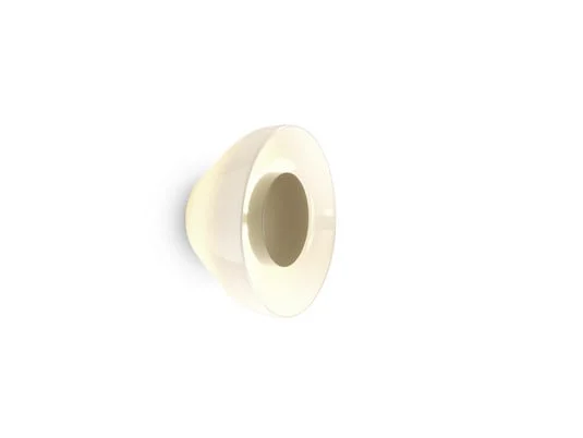 Aplique de pared LED MARSET Aura, Ø 18 cm, encendido/apagado, opalino