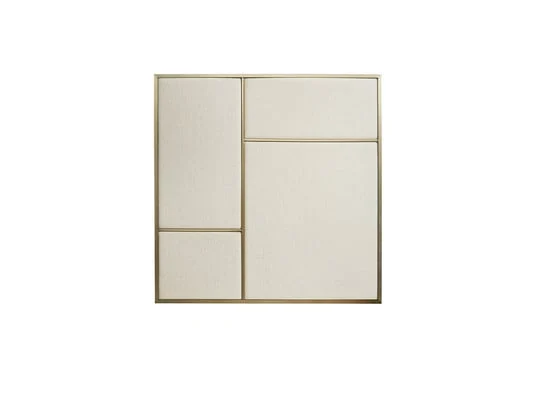 Nouveau Pin Medium Brass/Canvas - Please Wait to be Seated