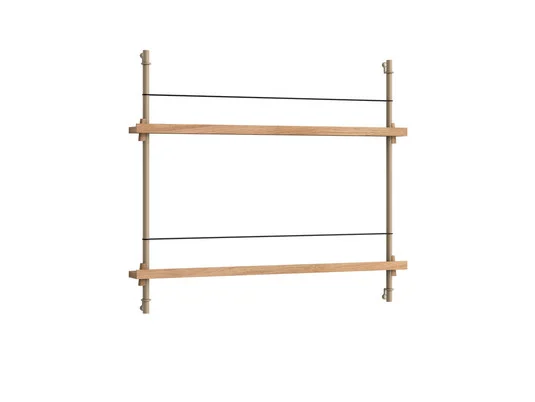 Magazine Shelving 65 Estante Oak/Warm Grey - Moebe