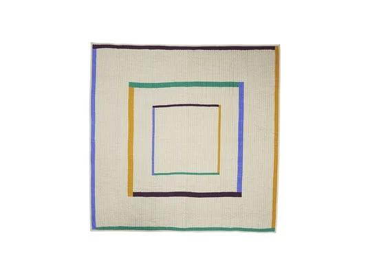 Twist Colcha Square 260x260 color Arena/Multicolor - Hübsch