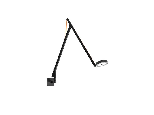 String W1 Aplique de Pared DTW Matt Black/Orange - Rotaliana