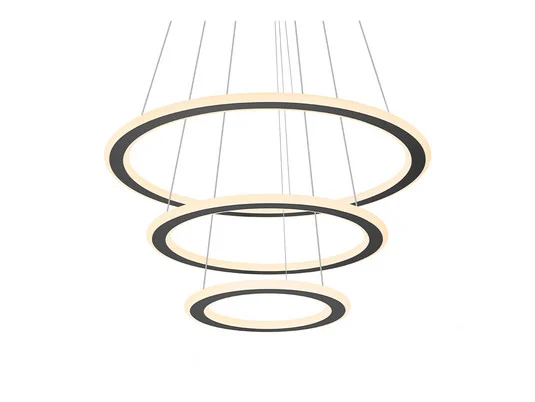 One Flat Lámpara Colgante Triple 2700/3000K Black - SLV