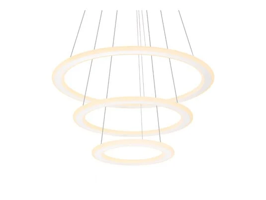 One Flat Lámpara Colgante Triple 2700/3000K White - SLV