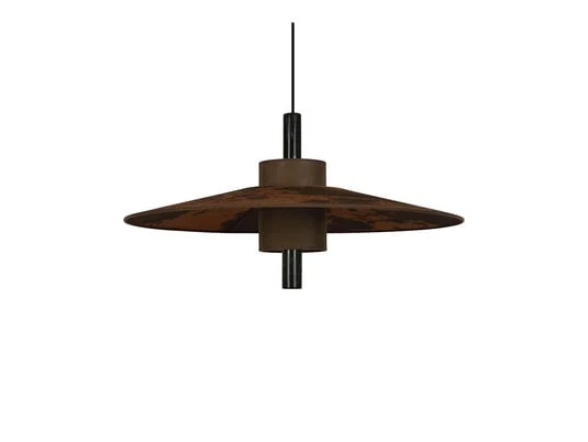 Lámpara colgante Thésée M, terracota, Ø 70 cm - Forestier