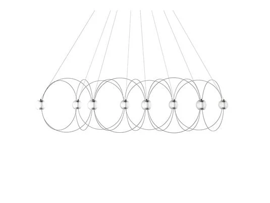 Munari 8 Lámpara Colgante Negro - DCW