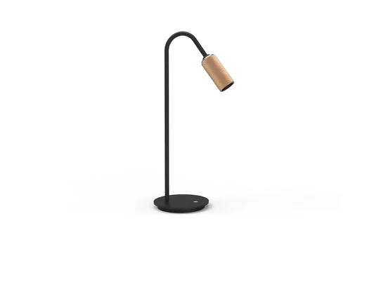 Decor T1 LED Lámpara de Sobremesa Dim. Negro/Latón - Antidark